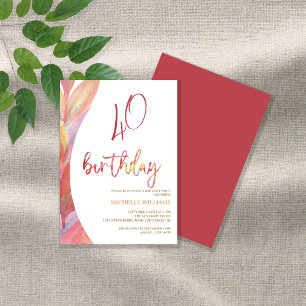 Invitation Plumes Artistiques Art Floral Aquarelle