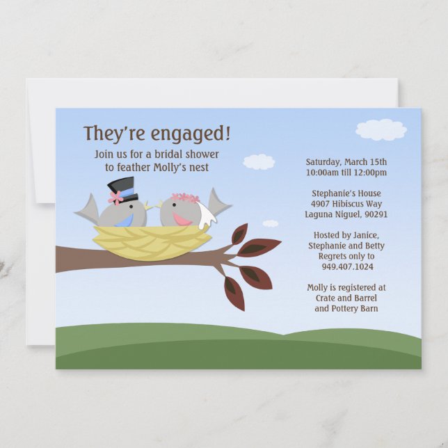 Invitation Plumes l'invitation à la nage (Devant)