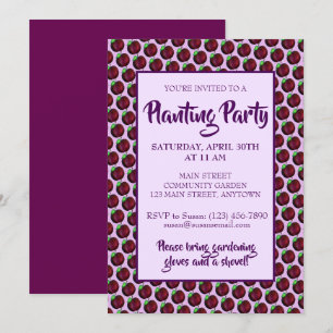 Invitation Plums Ried Été Purple Plum Fruit Imprimer