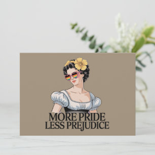 Invitation Plus de fierté moins de préjugés LGBTQ Fier allié