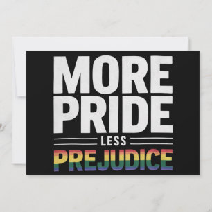 Invitation Plus Fierté Moins Préjugés Lgbt Mois Gay pride