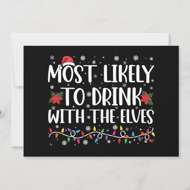 Invitation Plus susceptible de boire avec les elfes Boisson e (Devant)