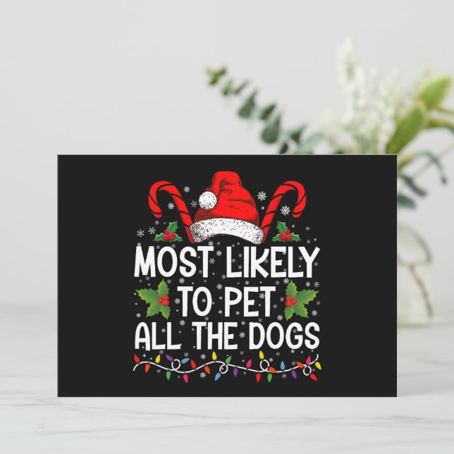 Invitation Plus susceptible de caresser tous les chiens drôle (Debout devant)