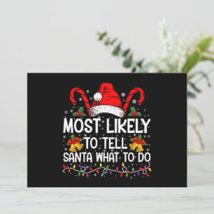 Invitation Plus susceptible de dire à le Père Noël quoi faire