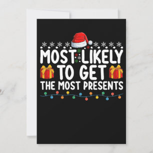 Invitation Plus susceptible de recevoir le plus de cadeaux No
