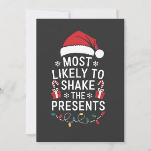 Invitation Plus susceptible de secouer les cadeaux de Noël