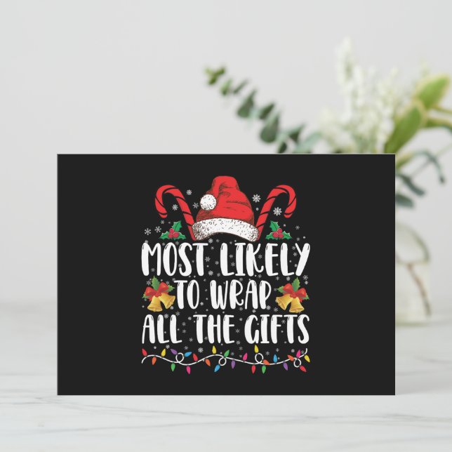 Invitation Plus Susceptible d'Emballer Tous Les Cadeaux de No (Debout devant)