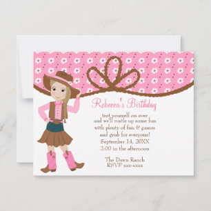 Invitation Plutôt Lil' Cowgirl !