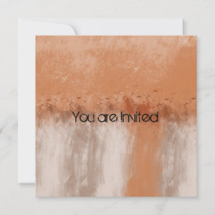 Invitation Poche et crème Baby shower Abstrait