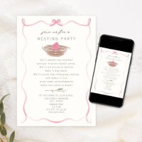 Poème de la fête de nidification Bébé Oeuf rose Do