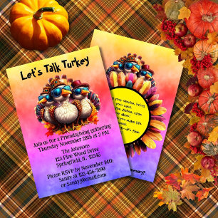 Invitation Poème drôle de Friendsgiving pour Thanksgiving