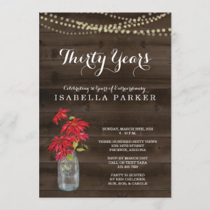 Invitation Poinsettia de Noël de l'invitation   de