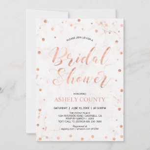 Invitation Pointe de marbre et de Polka, Fête des mariées d'o