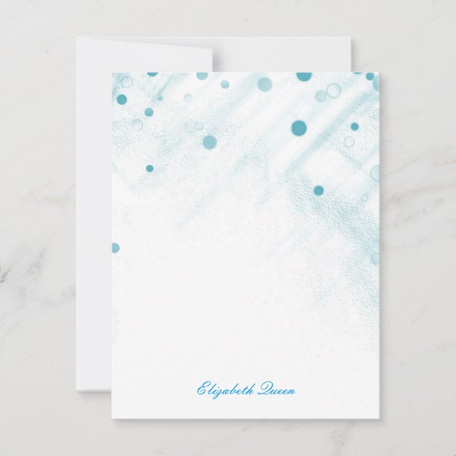 Invitation Points de Parties scintillant Confetti Bleu Invita (Devant)