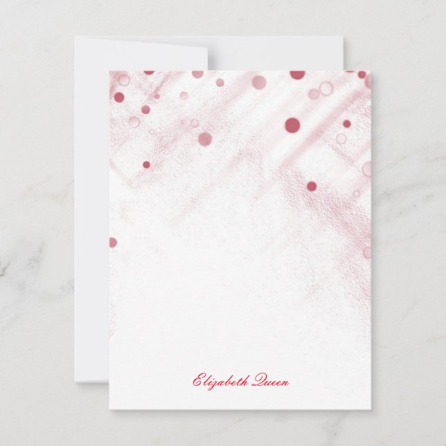 Invitation Points de Parties scintillant Red Confetti (Devant)
