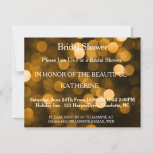 Invitation Points Faux Gold Glittering Fab Confetti Sparkles
