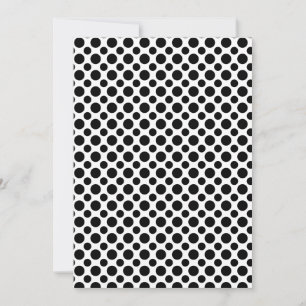 Invitation Points noirs et blancs grands et petits