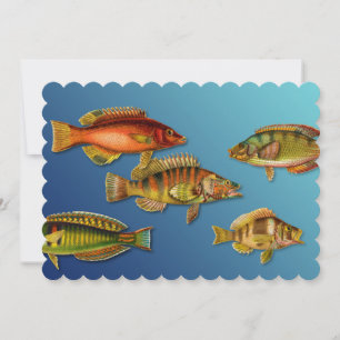 Invitation Poisson Coloré