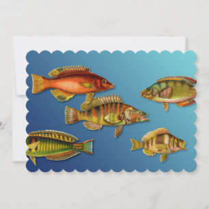 Invitation Poisson coloré