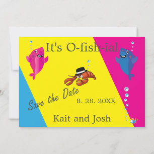 Invitation Poisson Thème Homard Homard Mariage