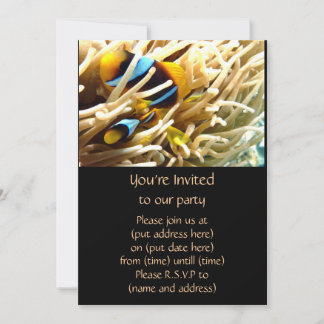 Invitation Poissons de clown