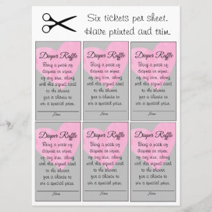 Invitation Poitrine rose Raffle Petit Baby shower fille