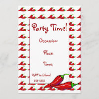 Invitation - poivrons de piment fort