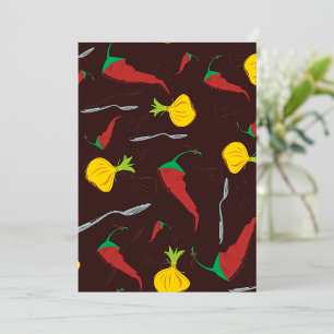 Invitation Poivrons Et Oignons