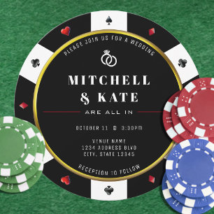 Invitation Poker Chip Tout En Mariage