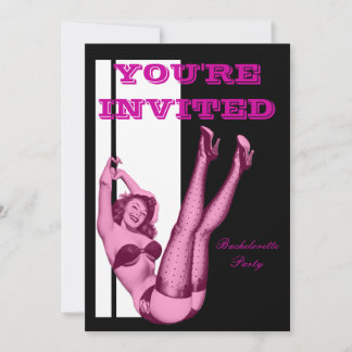 Invitation poledancer vintage