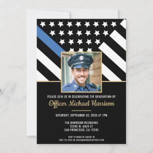 Invitation Police Academy Graduation police police applicatio