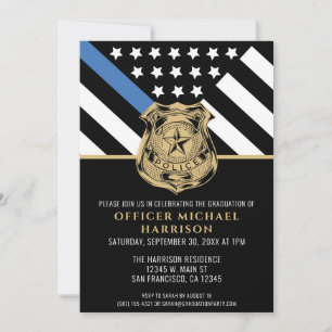 Invitation Police Academy Police Law Enforcement Party