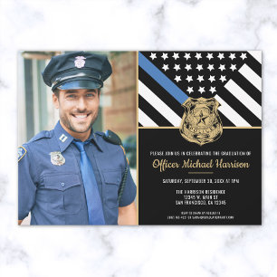 Invitation Police Graduation Party Police Application de la l