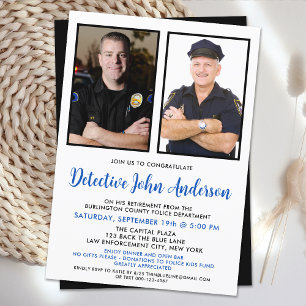 Invitation Police Police Force de l'ordre Retraite 2 Photo Pa