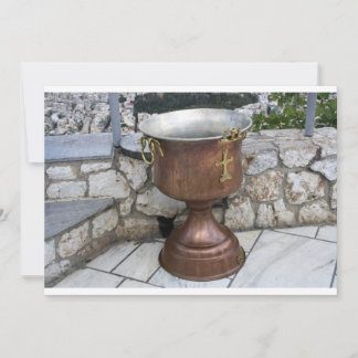 Invitation Police utilisée dans l'invitation au baptême