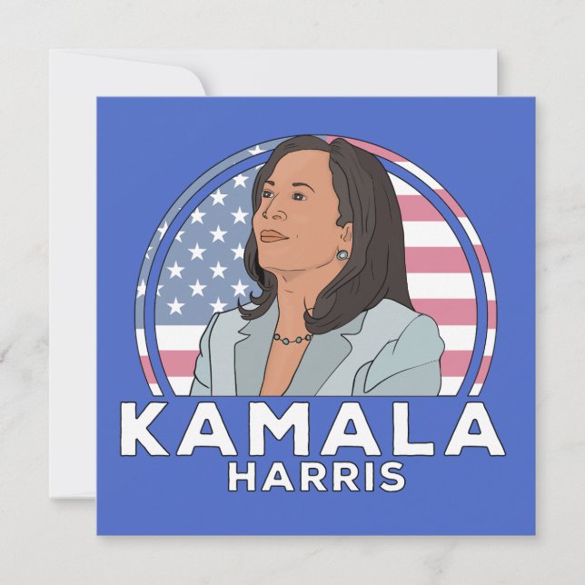 Invitation Politique Kamala Harris (Devant)