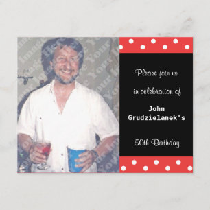 Invitation Polka Dot et la bulle rouge 50e anniversaire