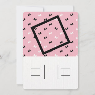 Invitation Polka dot puffy brouille l'invitation avec des lig