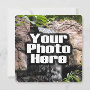 Invitation Polychrome fait sur commande de photo personnalisé