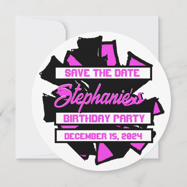 Invitation Pom Pom #4 (Devant)