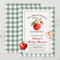 Pomme de nos yeux Baby Shower Carreau Vert