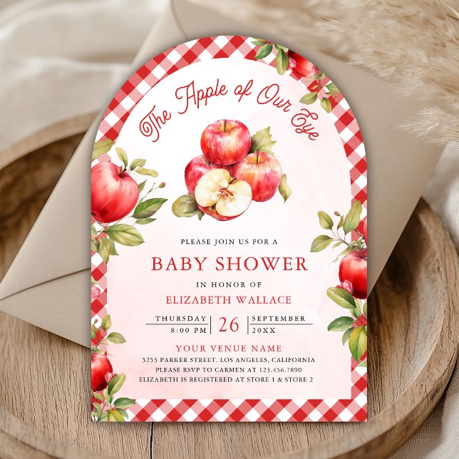 Invitation Pomme De Nos Yeux Code QR Baby Shower (Créateur téléchargé)