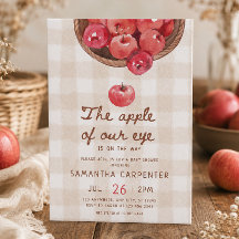 pomme de nos yeux paniers en vichy baby shower