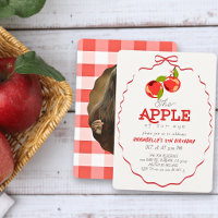 Pomme de nos Yeux Ruban Rouge Photo Fille Annivers