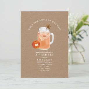 Invitation Pomme De Notre Oeil Sip Et Voir Cider Cardstock