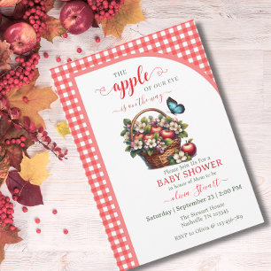 Invitation Pomme de récolte d'automne de notre arche de baby