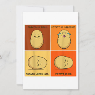 Invitation Pomme de terre Spud Racine Légumes Tater Vegan Lov