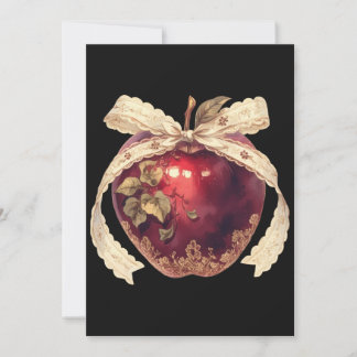 Invitation Pomme empoisonnée gothique sombre romance Hallowee