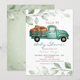 Invitation Pommes de terre de camion Fête prénatale en voitur