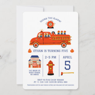 Invitation Pompier
